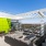 grilling area on rooftop lounge