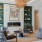 spacious and bright clubhouse with fireplace